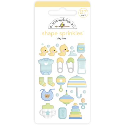Doodlebug Baby Boy Sticker - Play Time Shape Sprinkles